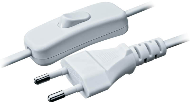 шнур 94 667 nps-fs-170-wh 2х0.75 с электр. вилкой и выкл. бел. 1.7м navigator 94667 от BTSprom.by