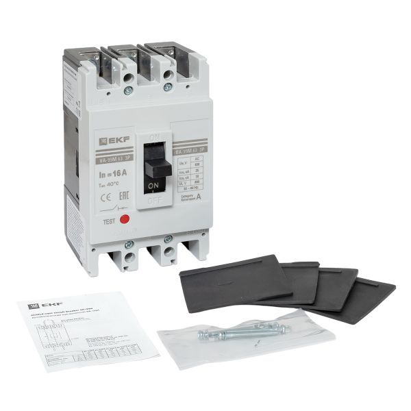  Выключатель автоматический 3п 63/16А 25кА ВА-99М PROxima EKF mccb99-63-16m фото в каталоге от BTSprom.by