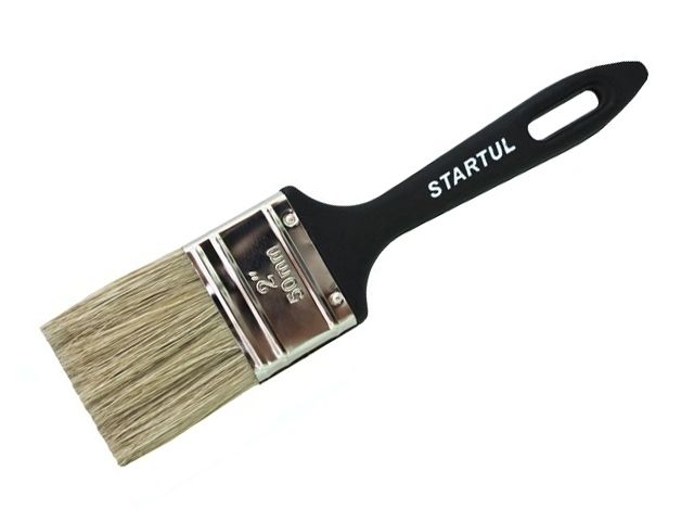 кисть плоская 2,5"-63мм startul profi (флейцевая малярная для лкм на масляной основе, густых лаков, олифы, эмалей) st0103-63 от BTSprom.by