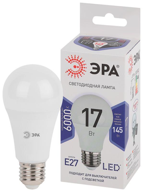 лампа светодиодная a60-17w-860-e27 грушевидная 1360лм эра б0031701 от BTSprom.by