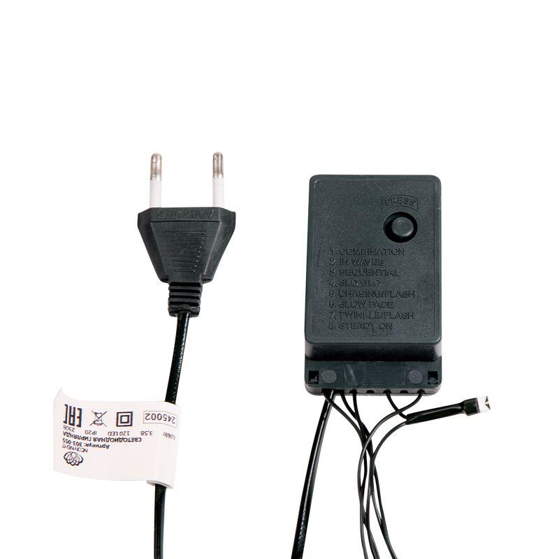 гирлянда светодиодная "твинкл лайт" 15м 120led бел. 6.9вт 220-240в ip20 с контроллером 8 режимов провод пвх темн. зел. neon-night 303-055 от BTSprom.by
