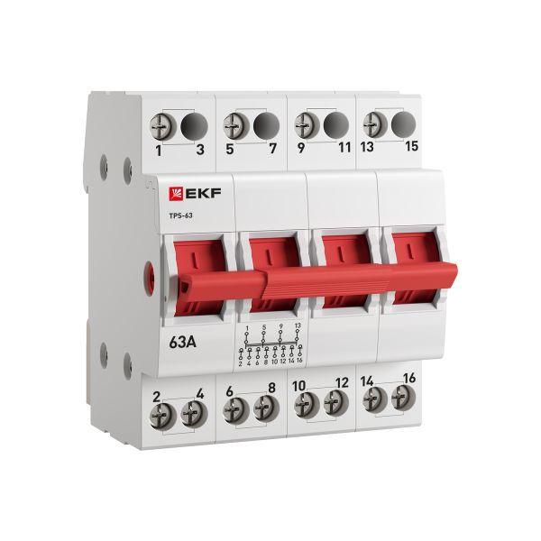 переключатель трехпозиционный тпс-63 4p 63а proxima ekf tps463 от BTSprom.by