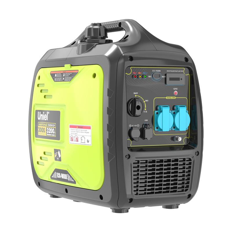 генератор бензиновый инверторный urs-p3500i однофазный макс. мощность 3.2квт ручной стартер tm uniel ul-00012854 от BTSprom.by