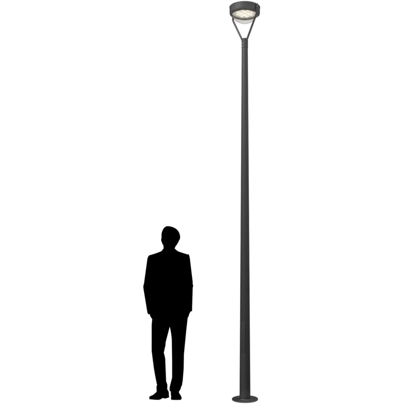 светильник светодиодный valley top 40w rw 830 ral9005 pole 3m set в комплекте здф ст 4855000040 от BTSprom.by