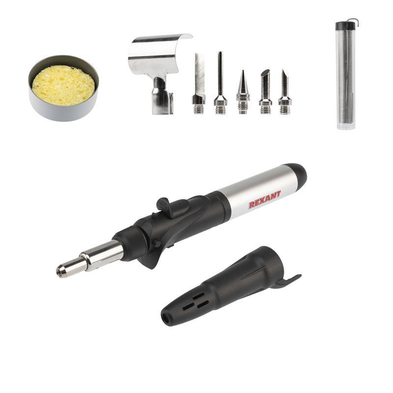  Паяльник газовый с пьезоподжигом 17 мл 11 предметов Rexant 12-0505 фото в каталоге от BTSprom.by