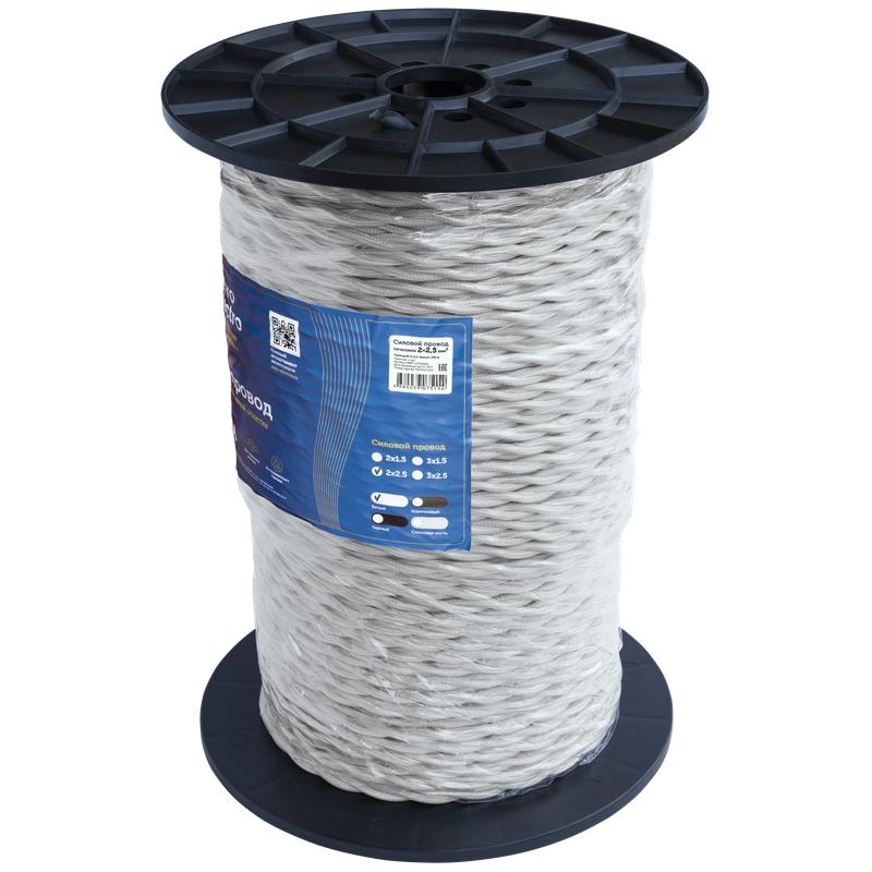  Провод ретро 2х2.5 бел. (уп.200м) RetroElectro 2254769 фото в каталоге от BTSprom.by