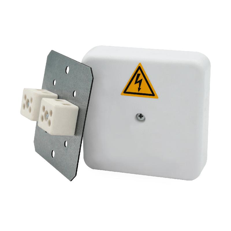  Коробка распределительная огнестойкая 75х75х20мм IP41 КРОПС-П0 FRJB-KM-P0-2.5-08-КРОПС-IP41 КРОПС-П0 для кабелей до 2.5кв.мм 8 клемм КМ KR0007 фото в каталоге от BTSprom.by