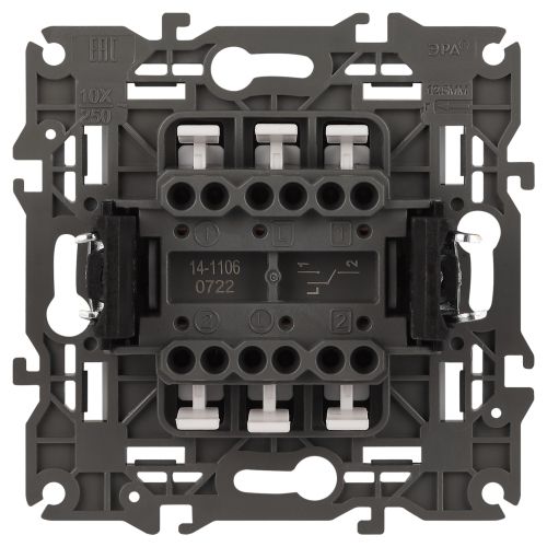  Переключатель 2-кл. СП Elegance 14-1106-01 10А IP20 250В 10AX механизм бел. Эра Б0034243 фото в каталоге от BTSprom.by