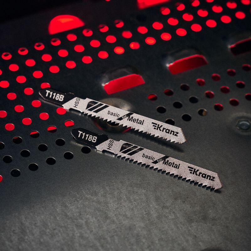  Пилка для электролобзика по металлу T118B 76мм 12 зубьев на дюйм 3-6мм (уп.2шт) Kranz KR-92-0313 фото в каталоге от BTSprom.by
