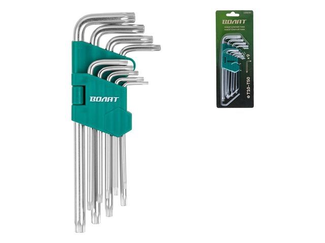 набор ключей torx t10-t50 9шт длинных волат 11020-09 от BTSprom.by