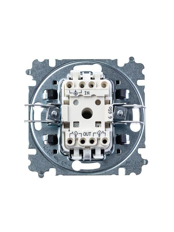  Переключатель 1-кл. СП Levit IP20 кофе макиато/бел. ABB 2CHH590645A6018 фото в каталоге от BTSprom.by