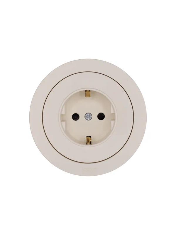  Розетка 1-м OSEN IP20 16А с защ. шторками ПБТ механизм сл. кость LEZARD 743-9088-124B фото в каталоге от BTSprom.by