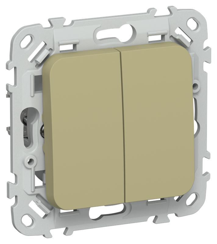 выключатель 2-кл. сп flite вс12-1-0-фло 10а механизм олив. iek fi-v20-0-10-1-k26 от BTSprom.by