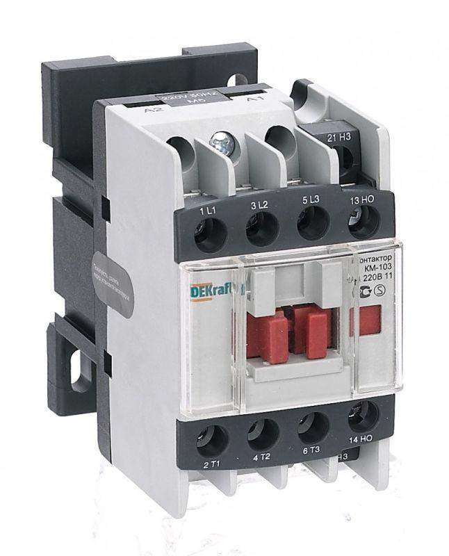 контактор км-103 12а кат. 36в ac 1но+1нз ac-3 dekraft 22106dek от BTSprom.by