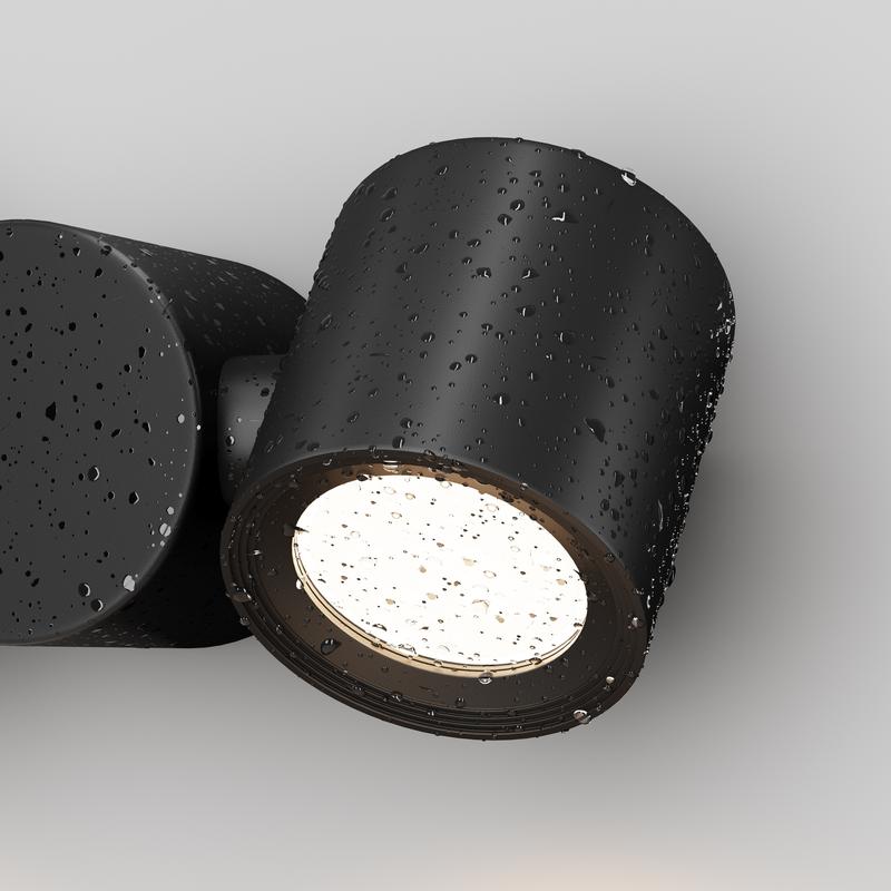  Светильник Wall Street 2х50Вт GU10 IP54 бра настен. Maytoni O010WL-02B фото в каталоге от BTSprom.by