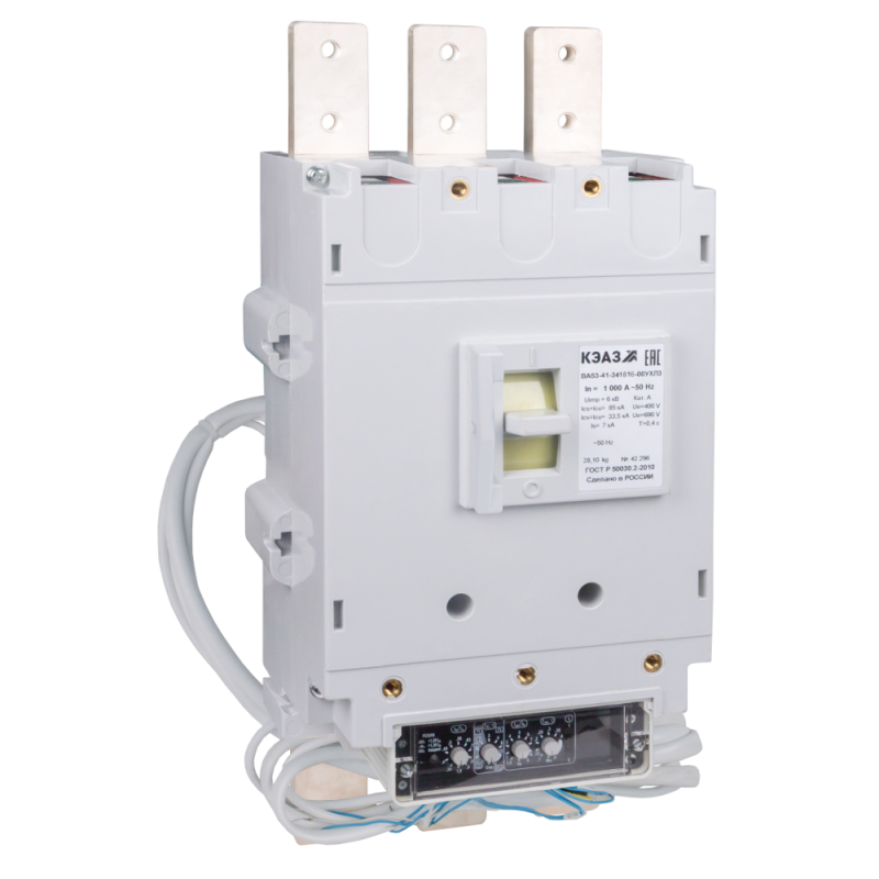 выключатель автоматический 1600а ва55-43-344770 ухл3 690в ac нр400ac пэ230ac кэаз 311829 от BTSprom.by