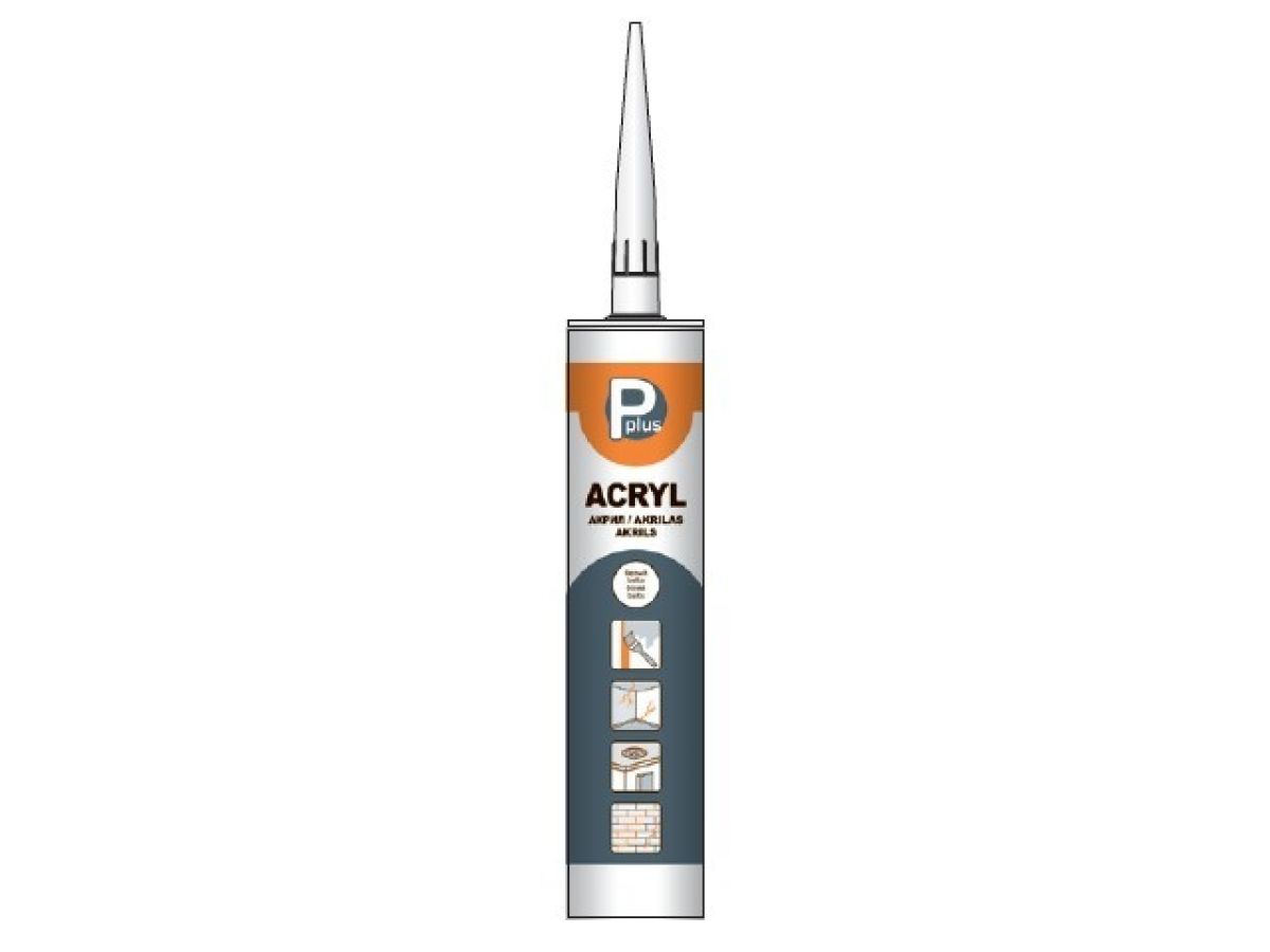 герметик акриловый p plus acryl (бел.) 280мл 01-5-1-041 от BTSprom.by
