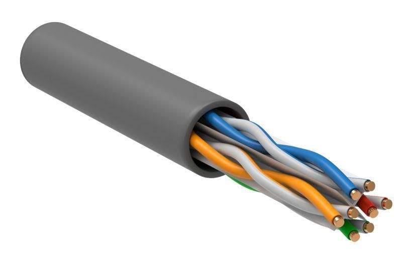 кабель витая пара u/utp кат.6 4х2х23awg solid cu pvc сер. (м) itk lc1-c604-111 от BTSprom.by