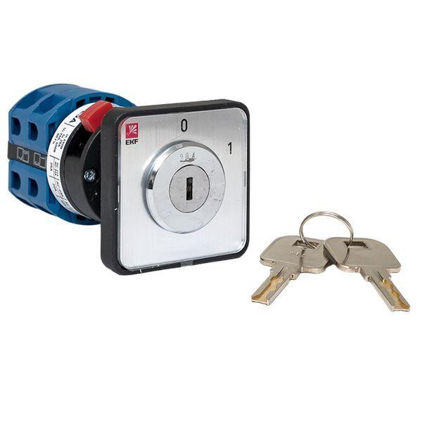  Переключатель кулачковый ПК-1-113 3п 25А "0-1" с ключом EKF pk-1-113-25 фото в каталоге от BTSprom.by