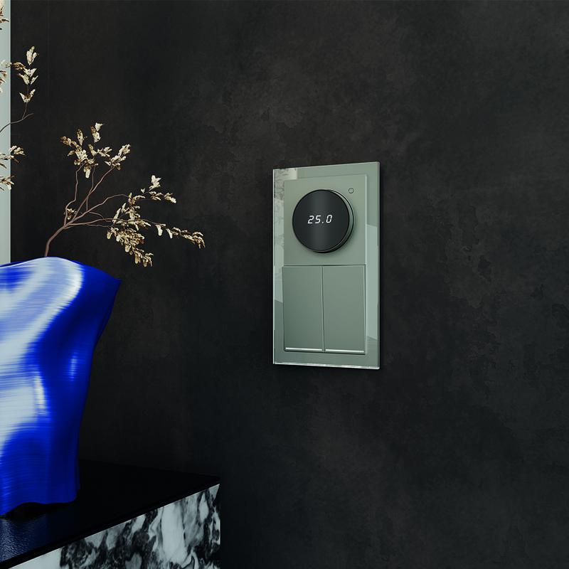  Выключатель 2-кл. СП S70 10А с подсветкой механизм титан Voltum VLS020206 фото в каталоге от BTSprom.by