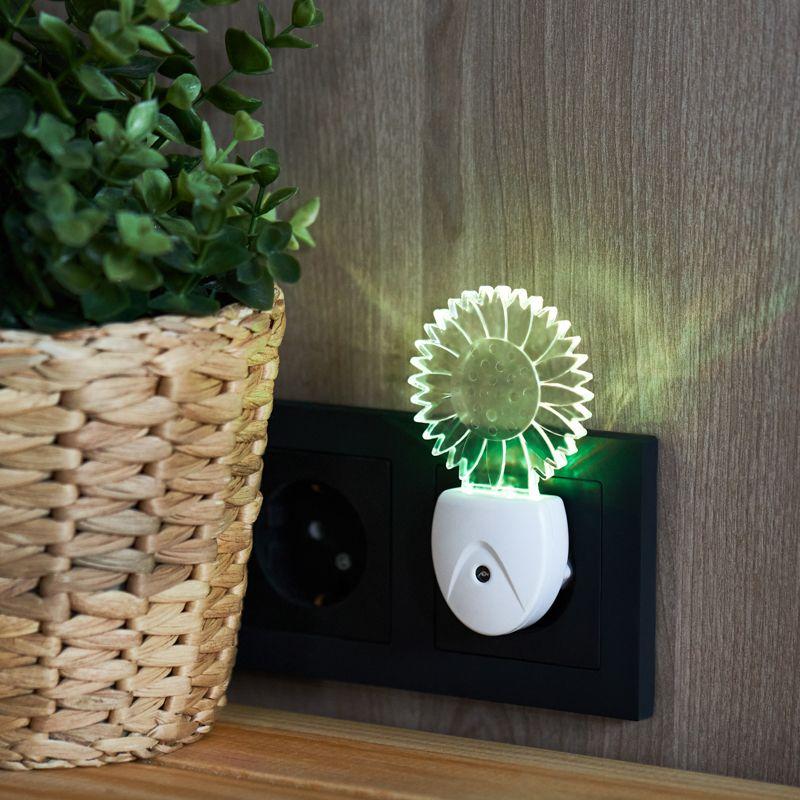  Ночник светодиодный РОМАШКА ХАМЕЛЕОН мультиколор 7 цветов 230В Rexant 75-0318 фото в каталоге от BTSprom.by