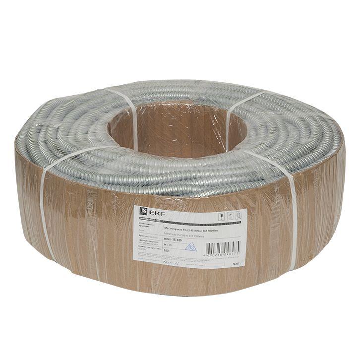 металлорукав р3-цх-15 d15мм с протяжкой (уп.100м) ekf mrzn-15-100 от BTSprom.by