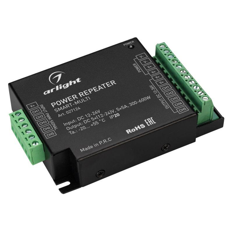 усилитель smart-multi (12-24в 5х5а) (ip20 металл) arlight 027124 от BTSprom.by