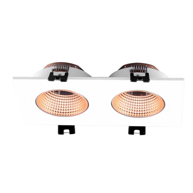  Светильник 10Вт GU5.3 IP20 LED встраив. пластик бел./бронз. DENKIRS 631273 фото в каталоге от BTSprom.by