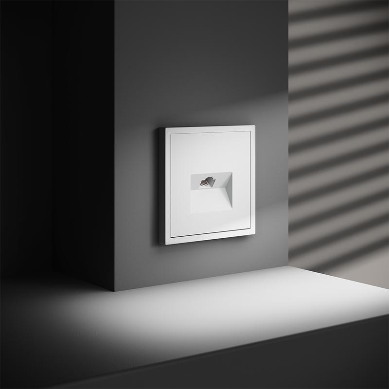  Розетка компьютерная 1-м СП S70 RJ45 кат.6 механизм бел. матов. Voltum VLS060102 фото в каталоге от BTSprom.by