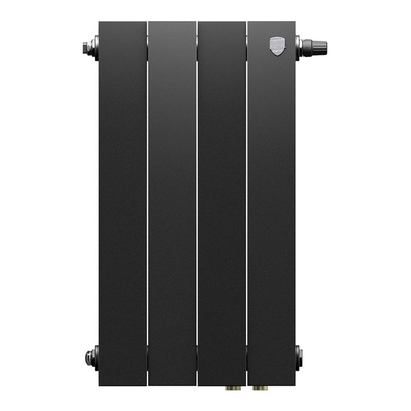 Радиатор PianoForte 500 VDR80 4 секц. биметал. Noir Sable Royal Thermo НС-1506367 фото в каталоге от BTSprom.by