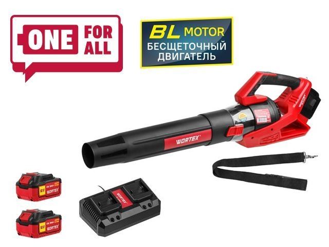 аккум. воздуходувка wortex bb 2536 d all1 xlt set бесщёт.двиг., 18в+18в, 2акб, 4 ач, макс.объём.7 1333405 от BTSprom.by