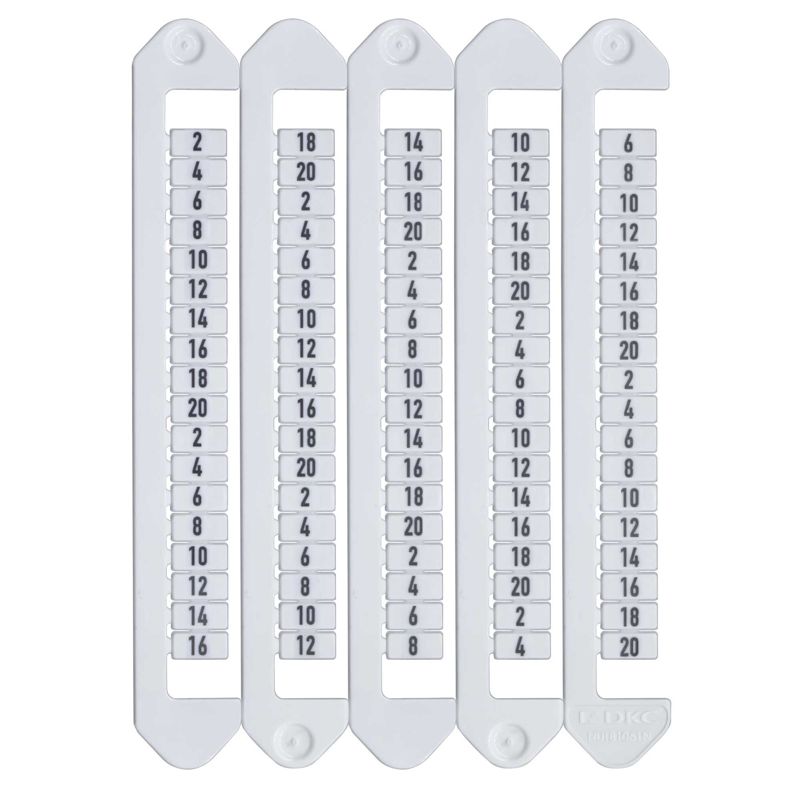 маркировка для клемм ш=5мм от 22 до 40 вертикал. ориентация dkc nutb-5-22-40v от BTSprom.by