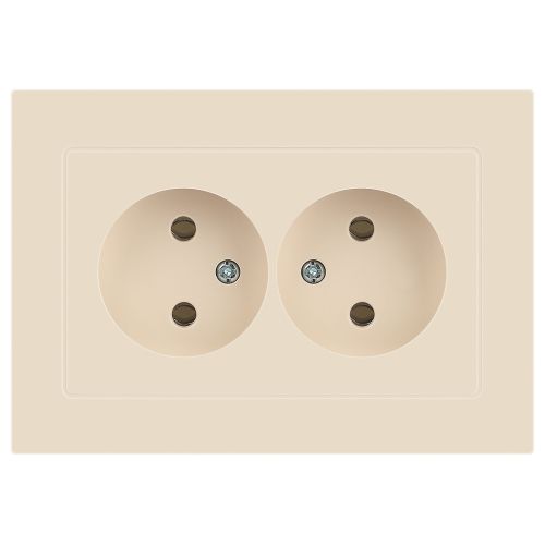  Розетка 2-м СП Accent 6-204-02 16А IP20 250В 2P AL/CU сл. кость Intro Б0063474 фото в каталоге от BTSprom.by