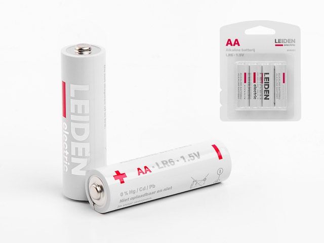 батарейка aa lr6 1,5v alkaline 4шт. leiden electric 808001 от BTSprom.by