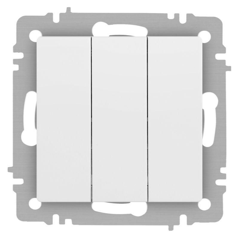 выключатель 3-кл. сп accent 6-106-01м 10а ip20 250в al/cu бел. матов. intro б0063532 от BTSprom.by