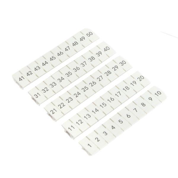маркировка для клемм 2.5 ut 1-50 (уп.100шт) ekf scr-ut-mrk-2.5-1-50 от BTSprom.by