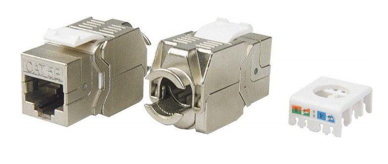 вставка keystone jack rj45 (8p8c) кат.5e экранир. kj8-8p8c-c5e-180-tls-sh-f-wh 180град. toolless бел. hyperline 426191 от BTSprom.by