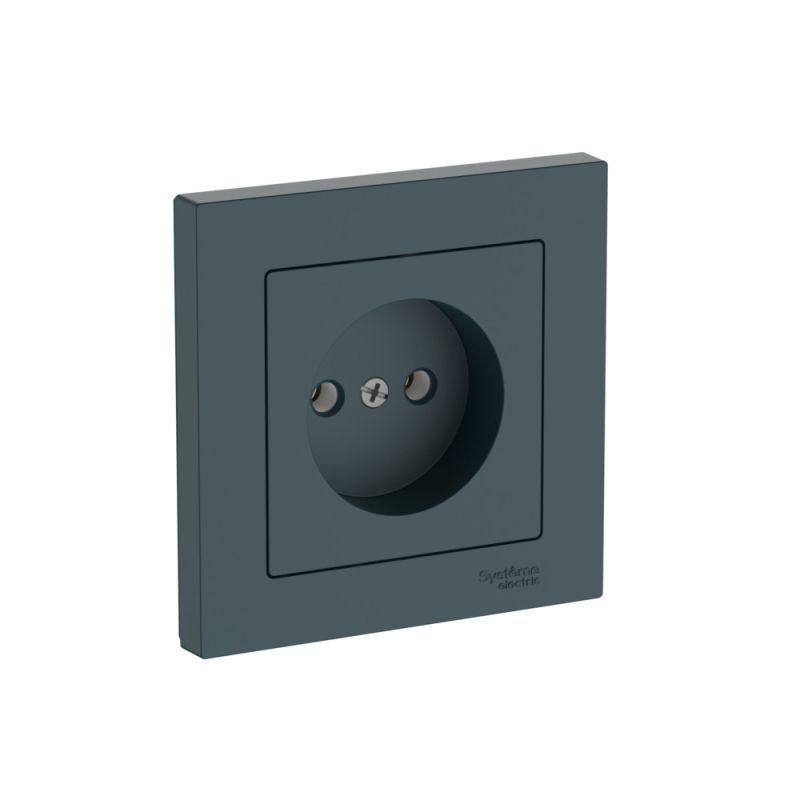 розетка atlasdesign 16а без заземл. быстрозажим. клем. в сборе изумруд se atn000840s от BTSprom.by