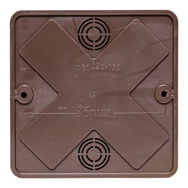  Коробка разветвительная КМР-030-032 100х100х28 темн. дерево PROxima EKF plc-kmr-030-032-t фото в каталоге от BTSprom.by