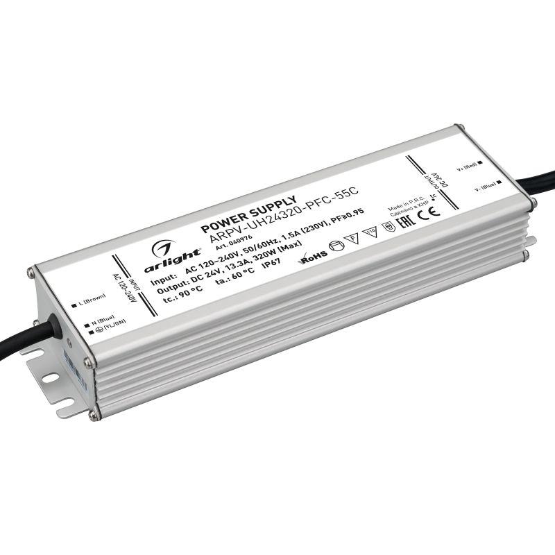 блок питания arpv-uh24320-pfc-55c (24в 13.3а 320вт) (ip67 металл) arlight 040976 от BTSprom.by