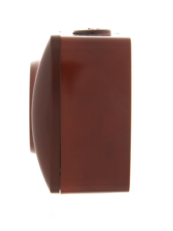  Розетка 1-м ОП Nata 16А IP20 без заземл. керамика вишня LEZARD 710-0600-121 фото в каталоге от BTSprom.by