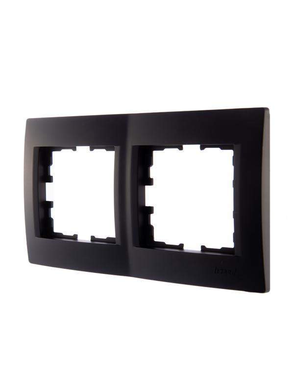 Рамка 2-м Karina горизонт. черн. бархат LEZARD 707-4200-147 фото в каталоге от BTSprom.by  Рамка 2-м Karina горизонт. черн. бархат LEZARD 707-4200-147 фото в каталоге от BTSprom.by