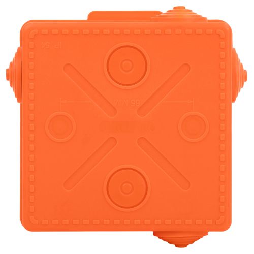  Коробка распаячная огнестойкая 100х100х50 IP54 с гермовводами 8 входов оранж. KOR-100-100-50-8g-OR-FR Эра Б0068901 фото в каталоге от BTSprom.by