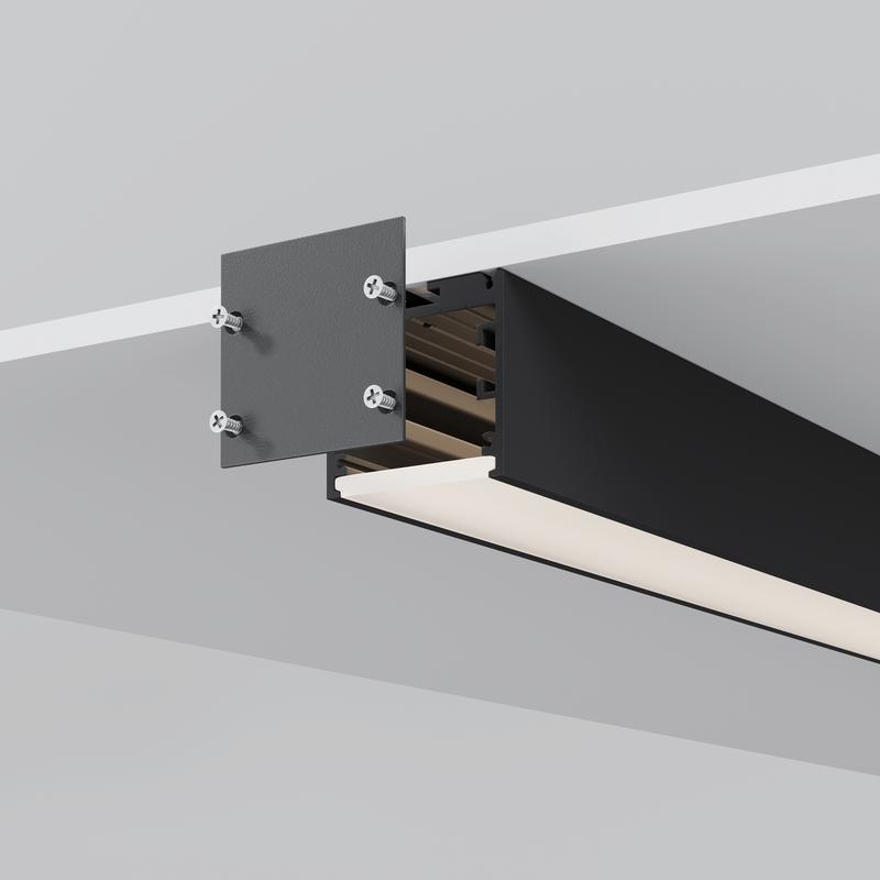  Профиль радиусный линейный 35х35 2 черн. (уп.5м) Maytoni ALM-3535R-B-D-2.5M фото в каталоге от BTSprom.by