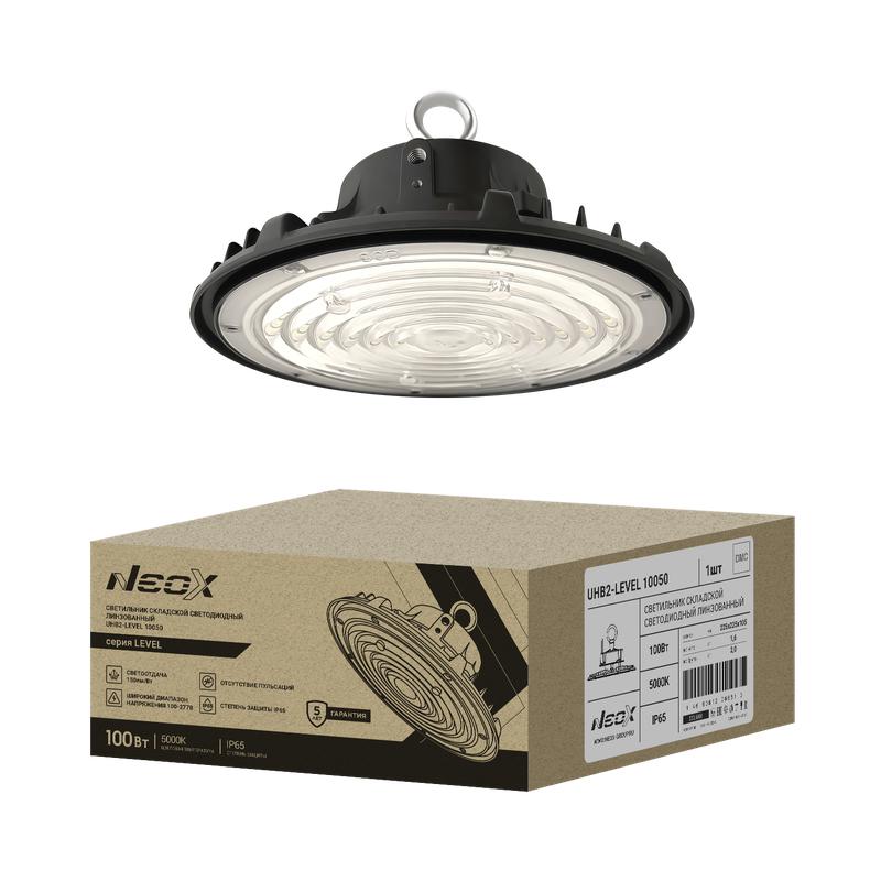 светильник светодиодный uhb2-level 10050 100вт 5000к ip65 100-277в 150лм/вт складской 5лет neox 4690612066516 от BTSprom.by
