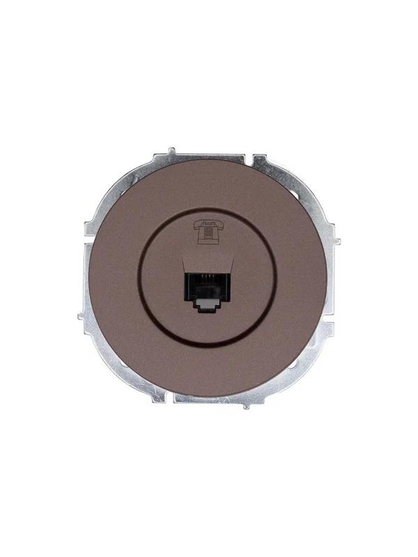 розетка телефонная сп osen rj11 евро механизм шоколад lezard 743-7388-137 от BTSprom.by