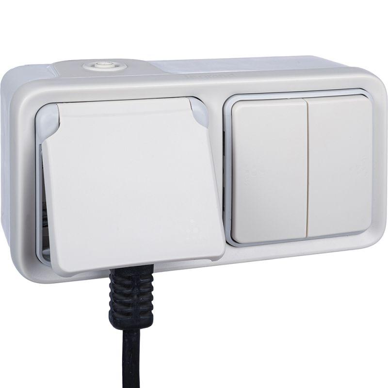  Коробка установочная ОП 2-м Plexo горизонт. бел. Leg 069690 фото в каталоге от BTSprom.by