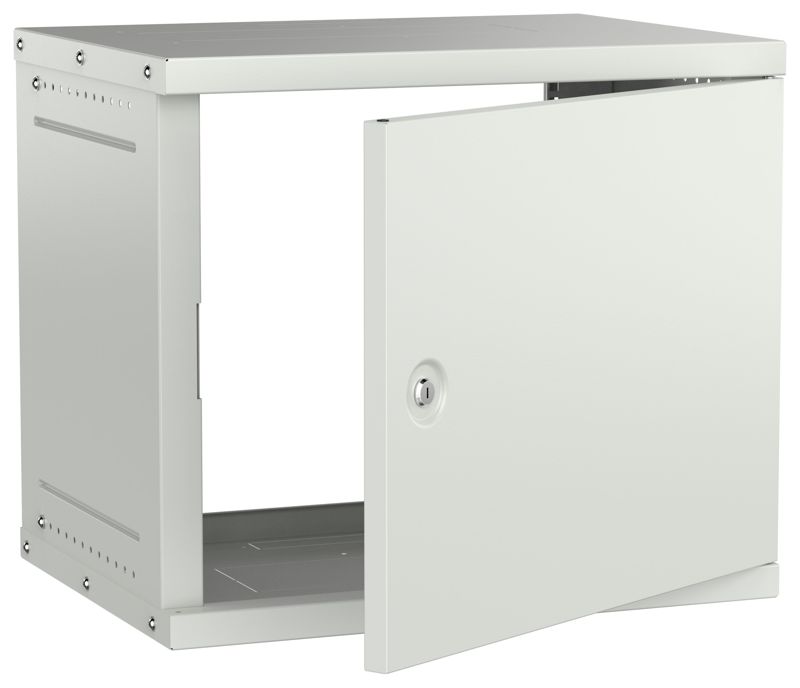шкаф настенный 9u 600х450мм дверь метал. сер. generica lwe3-09u64-mf-g от BTSprom.by