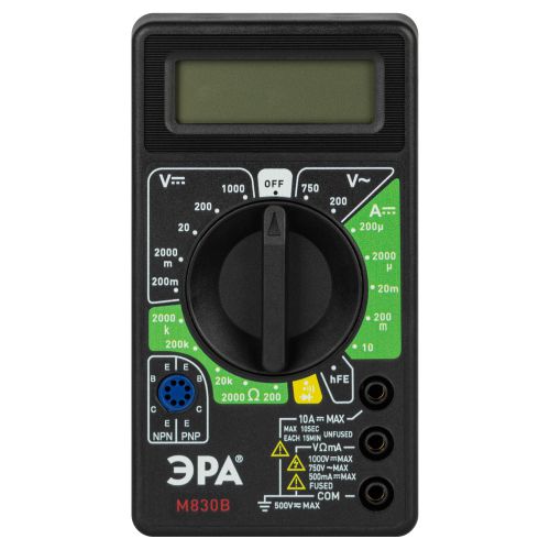  Мультиметр цифровой модель M830B Эра Б0055796 фото в каталоге от BTSprom.by