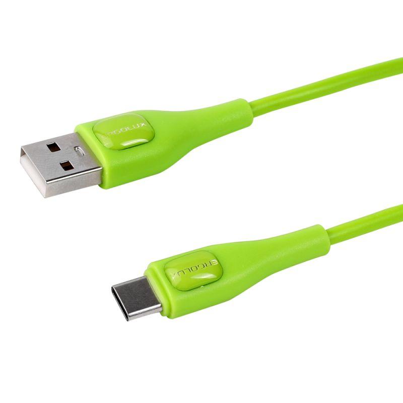  Кабель USB-Type C ELX-CDC02-C05 3А 1.2м зарядка+передача данных коробка зел. Ergolux 15301 фото в каталоге от BTSprom.by